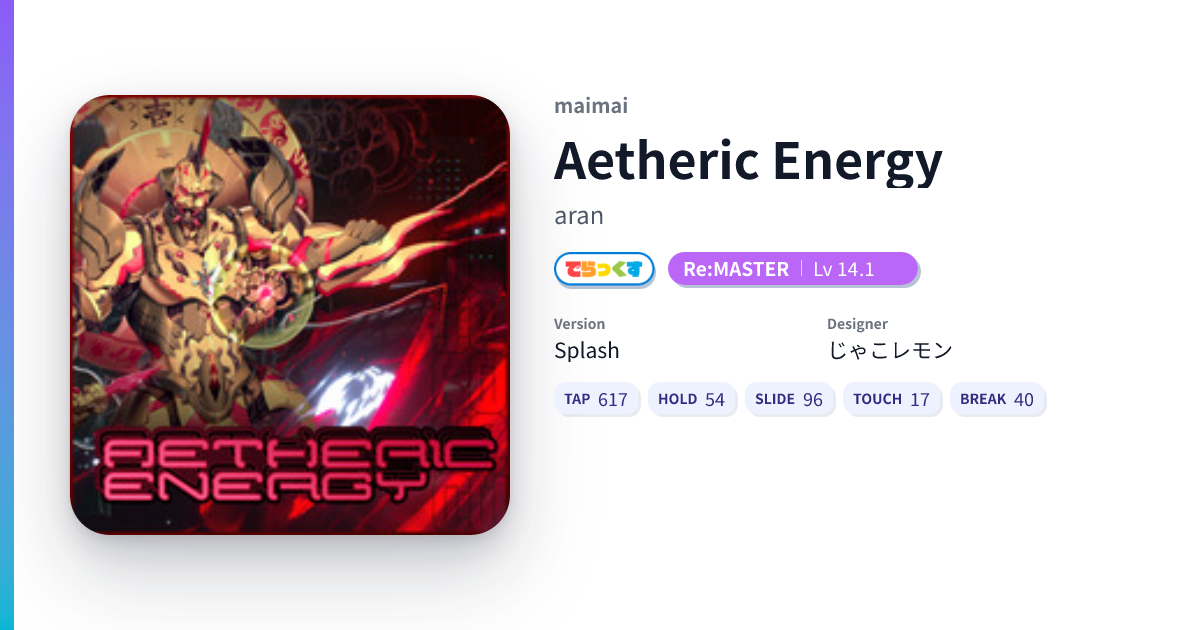 Aetheric Energy [DX Re:MASTER] - DXRating