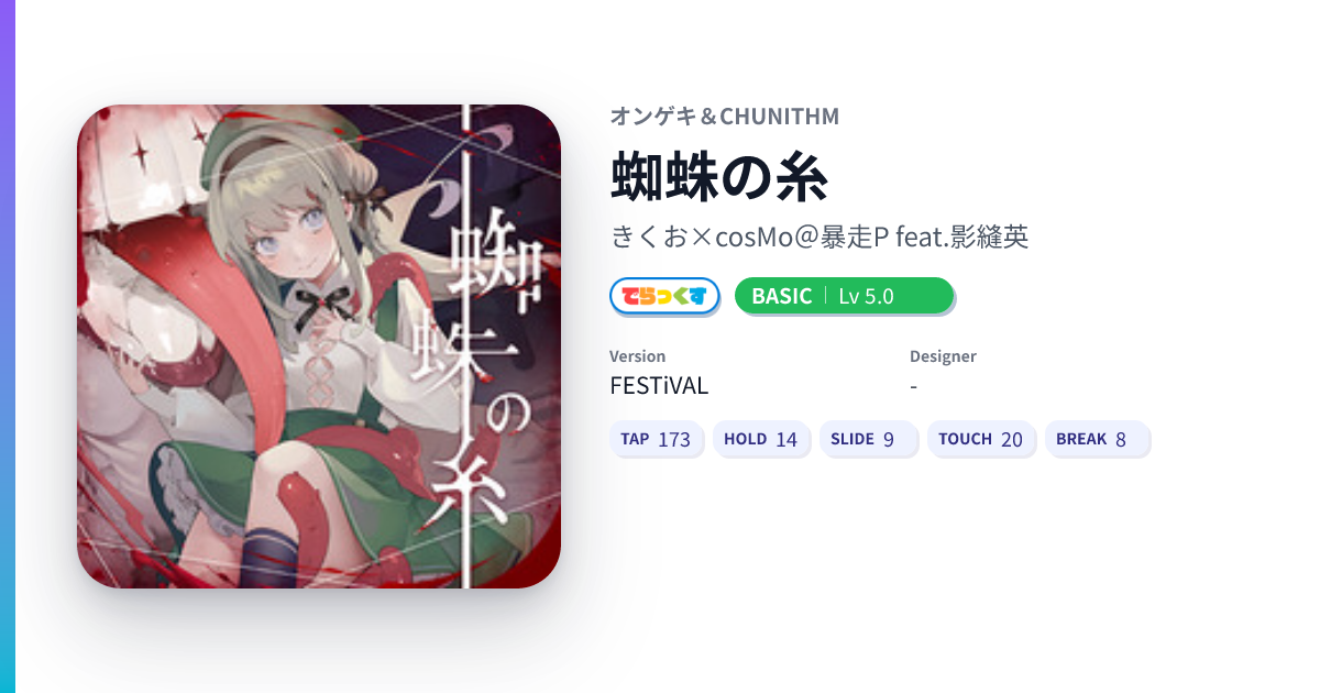 蜘蛛の糸[DX BASIC] - DXRating